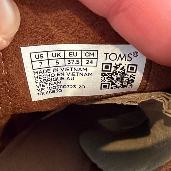 TOMS Everly Women's Brown Ankle Booties Size 7 New In Box - C20-001 - Picture 2 of 9